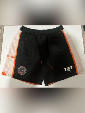 Puma TBT The Basketball Tournament Orange/Black Reversible Shorts Men's Large L